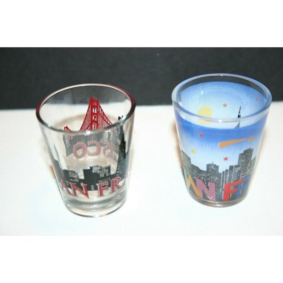 San Francisco shot glass souvenir 2 1/2"  lot (2) - Picture 2 of 4
